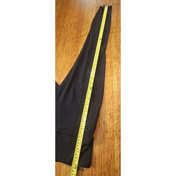 ATHLETA Leggings Delancey Moto Tight Women's Size M Black Pockets Stretch - Picture 10 of 13